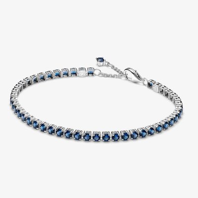 PANDORA Sparkling Blue Tennis Bracelet