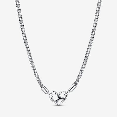 PANDORA Silver Studded Chain Necklace