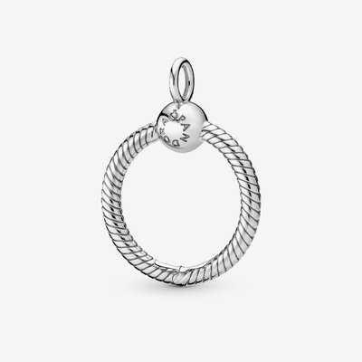 PANDORA Silver Small O Pendant