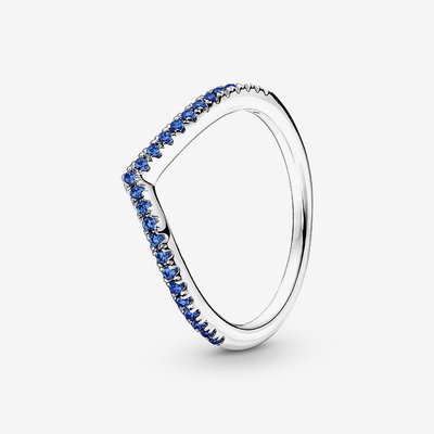 PANDORA Sterling Silver Timeless Wish Blue Ring