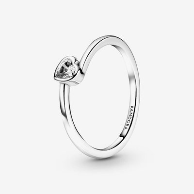 PANDORA Sterling Silver Tilted Heart Ring