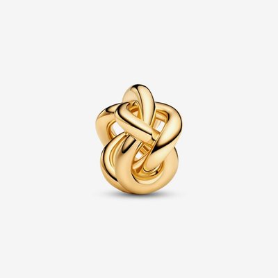 PANDORA 14ct Gold Plated Infinity Knot Charm
