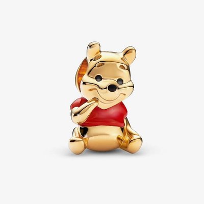 PANDORA Disney 14ct Gold Plated Winnie The Pooh Charm