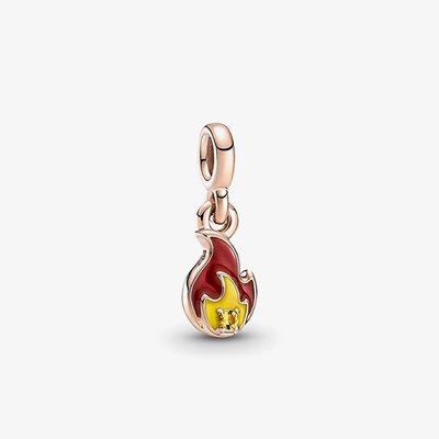 PANDORA ME 14ct Rose Gold Plated Burning Flame Dangle Charm