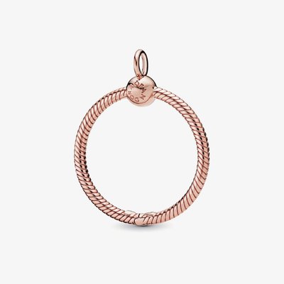PANDORA Moments 14ct Rose Gold Plated Medium O Pendant
