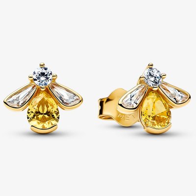 PANDORA 14ct Gold Plated Honey Bee Stud Earrings
