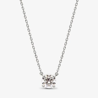 PANDORA Era 14ct White Gold 1.00ct Lab Grown Diamond Pendant Necklace 352878C01