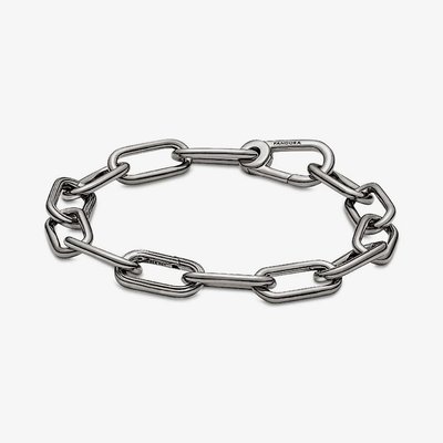 PANDORA ME Ruthenium Plated Medium Link Chain Bracelet 549588C00-3