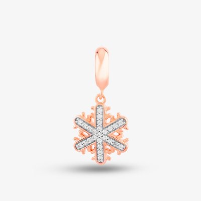 Rosa Lea Snowflake Dangle Charm