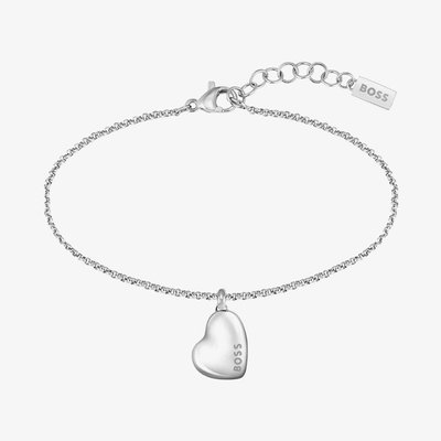 BOSS Honey Silver Heart Bracelet