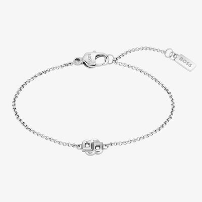 BOSS Ladies Silver Double B Bracelet