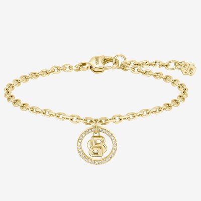 BOSS Double B Divine Gold Tone Bracelet