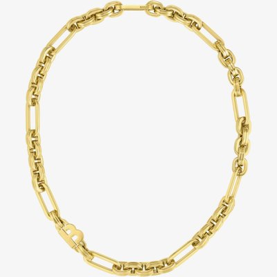 BOSS Hailey Pale Gold Plated Chain Necklace