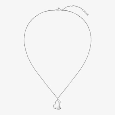 BOSS Honey Silver Heart Necklace