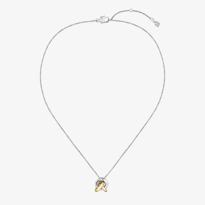 BOSS Harmonie Three Colour Circle Link Pendant Necklace