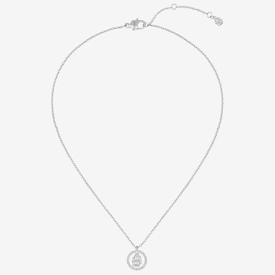 BOSS Double B Divine Silver Tone Pendant Necklace