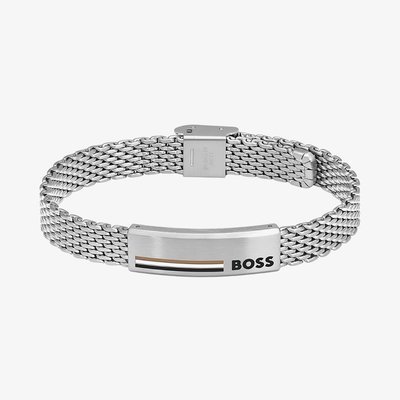 BOSS Alen Silver Mesh Bracelet