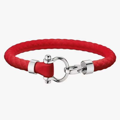 OMEGA Sailing Red Rubber Bracelet B34STA0509604