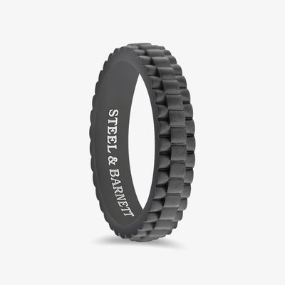 Steel & Barnett Nova Black Stainless Steel Watch Link Ring R-NOV02 10