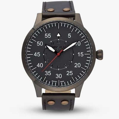 Minster 1949 Mens Bradnor Brown Leather Strap Watch MN02GRBK10