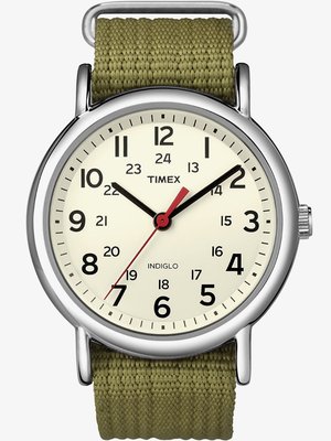 Timex Mens Weekender White Dial Watch T2N651