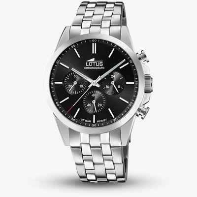 Lotus Mens Black Dial Chronograph Watch L18989/4