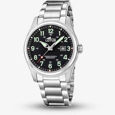 Lotus Mens Minimalist Black Dial Watch L19054/4