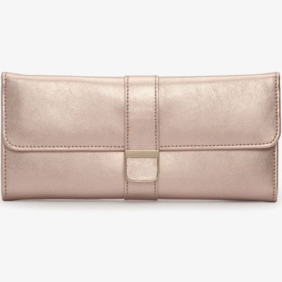 WOLF Palermo Rose Gold Tone Jewellery Roll 213416