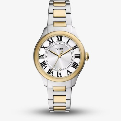 Fossil Ladies Gilmore Two Tone Three Hand Watch ES5396