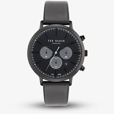 Ted Baker Black Leather Watch BKPHAF4049I