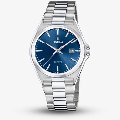 Festina Mens Classic Blue Dial Watch F20552/3