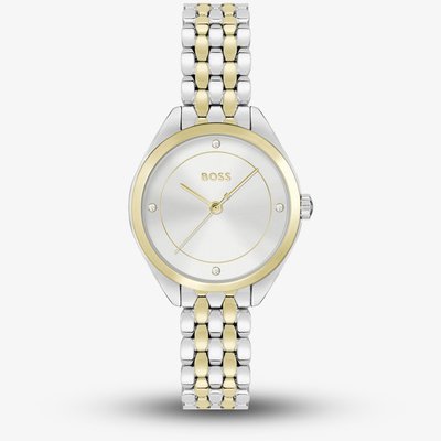 BOSS Mae Two Tone Crystal Watch 1502724
