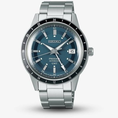 Seiko Mens Presage Petrol Blue Style 60s Road trip Watch SSK009J1