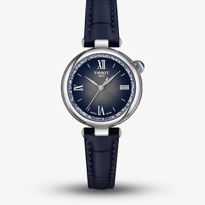 Tissot Ladies Desir Blue Leather Strap Watch T152.010.16.038.01