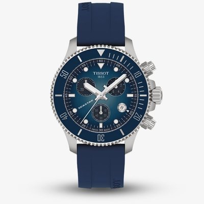Tissot Seastar 1000 Chronograph Blue Rubber Strap Watch T120.217.17.041.00