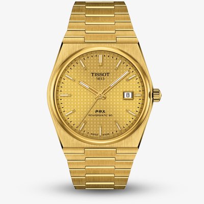 Tissot PRX Powermatic 80 Mens Gold Automatic Watch T137.407.33.021.00