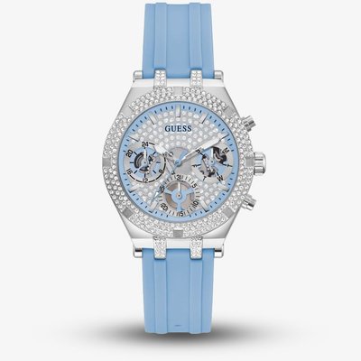 Guess Heiress Blue Rubber Strap Watch GW0407L1