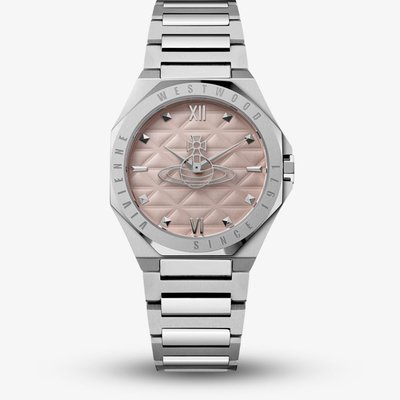 Vivienne Westwood Mens Aldgate Pink Dial Watch VV344PPKSL