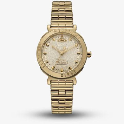 Vivienne Westwood Ladies Chelsea Gold Plated Watch VV346LGYGD