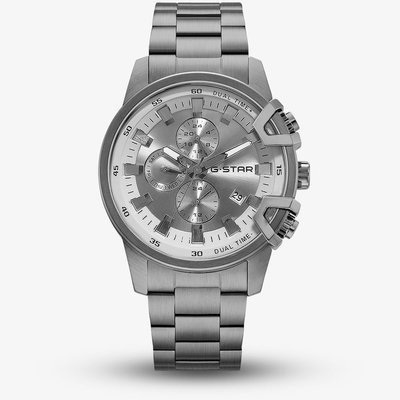 G-STAR Mens Bend3D Grey Bracelet Watch GSW.505.06