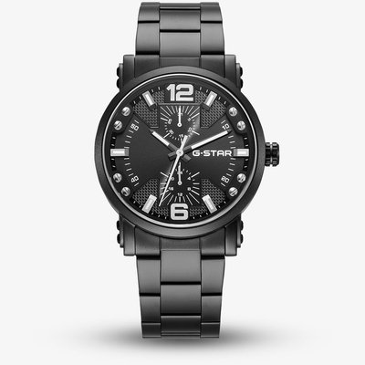 G-STAR Mens Rovic Black Bracelet Watch GSW.509.08