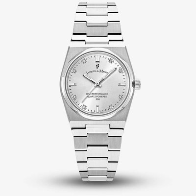 Jacques du Manoir Ladies Horizon Silver Dial Stainless Steel Bracelet Watch JWL03601