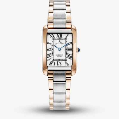 Jacques du Manoir Ladies Emily White Dial Two Tone Bracelet Watch JWL05804