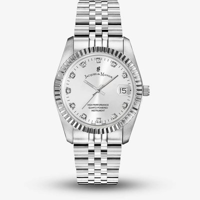 Jacques du Manoir Ladies Inspiration Elegance Silver Dial Bracelet Watch NRO.01