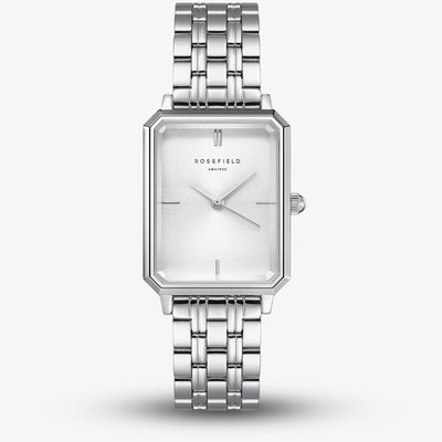 ROSEFIELD Ladies Octagon Silver Dial Bracelet Watch OCWSS-O41
