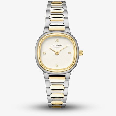 ROSEFIELD Ladies Gaia XS White Dial Two Tone Bracelet Watch ORCDSD-OR06