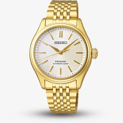 Seiko Unisex Presage Classic Shiro Iro Gold Watch SPB524J1