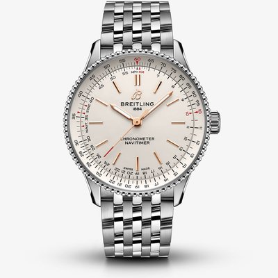 Breitling Navitimer Automatic 36 Silver Watch A17327211G1A1