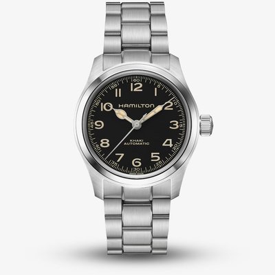Hamilton Mens Khaki Field Murph 38mm Black Bracelet Watch H70405130