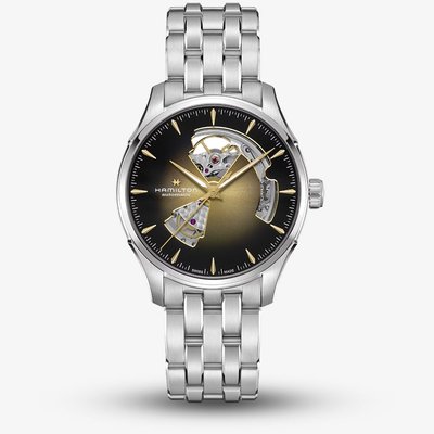 Hamilton Mens Jazzmaster Open Heart Auto 40mm Bracelet Watch H32675101